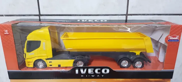 Caminhao Carreta Iveco Hi-Way- Caçamba