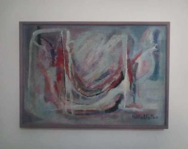 Tela/quadro, artista plástica, 68 cm x 48 cm, leia descrição 