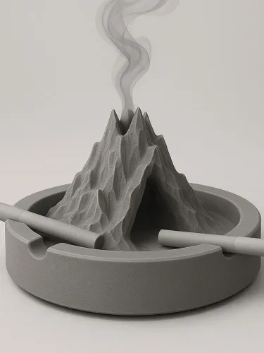 Cinzeiro Vulcão