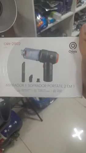 Aspirador e soprador portátil 2 em 1 uso duplo para carro e potente sucção