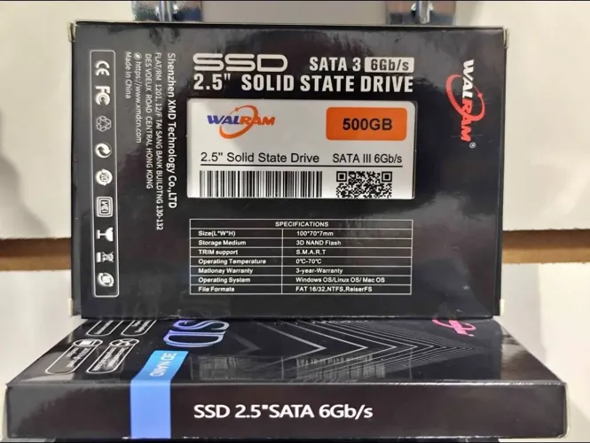 SSD SATA 500gb lacrado,ou com sistema instalado 