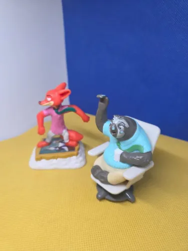 Bonecos Flash e Nick Wilde Zootopia