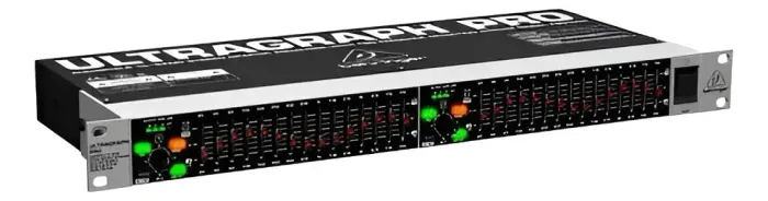 Equalizador gráfico estéreo Behringer FBQ1502 Ultragraph Pro duplo 15 bandas
