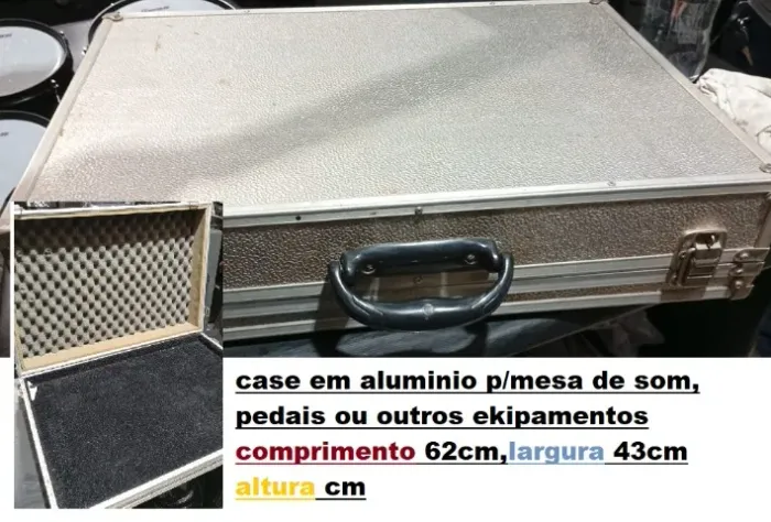 case em aluminio p/mesa de som pedais ou outros ekipamentos R$ 280