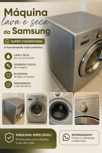 Máquina lava e seca Samsung