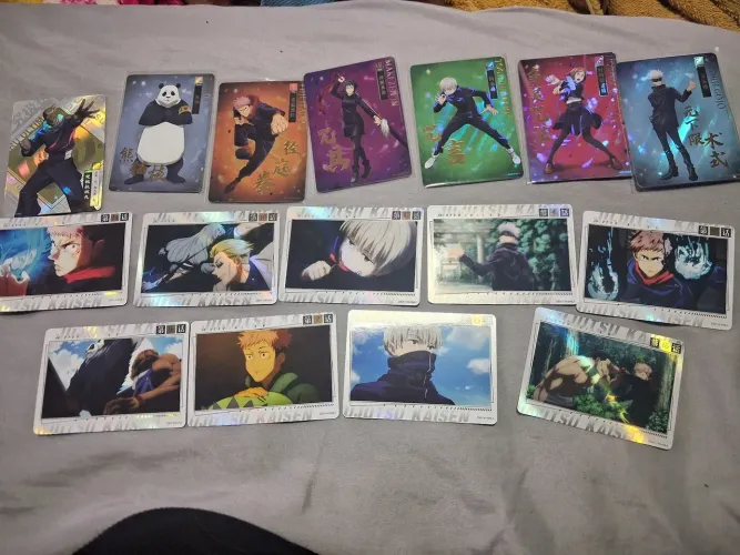 Cartas colecionaveis Jujutsu kaisen