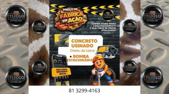 disk concreto usinado direto da usina só pague na entrega 