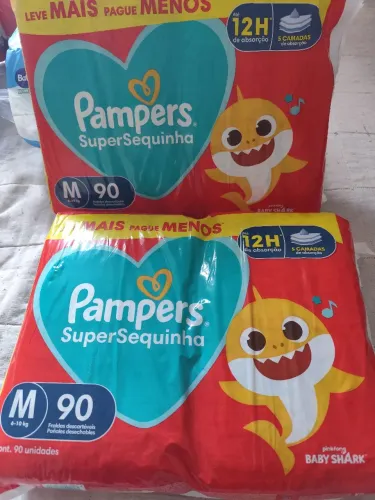 Fralda Pampers Supersequinha M