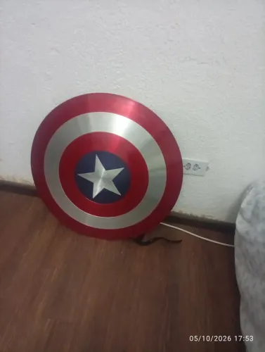 Escudo Capitão América - Alumínio -60cm-Tamanho real