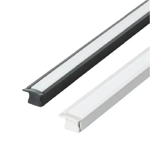 Kit 8 Perfil de Led Reforçado Embutir 24x14mm Barra 3m para Fita de Led Pasilux:branco
