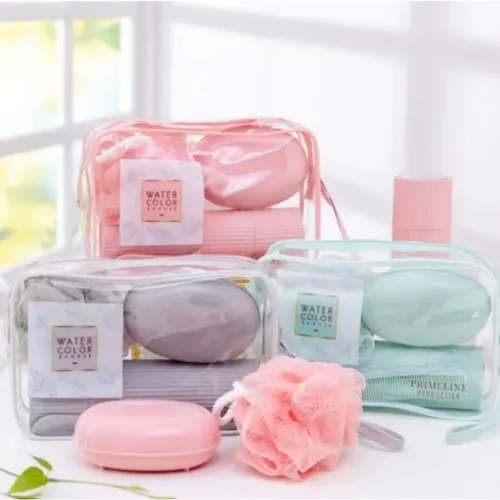 Kit de viagem 5 peças acompanha Bolsa