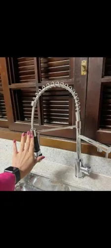 Torneira de luxo de inox articulada 