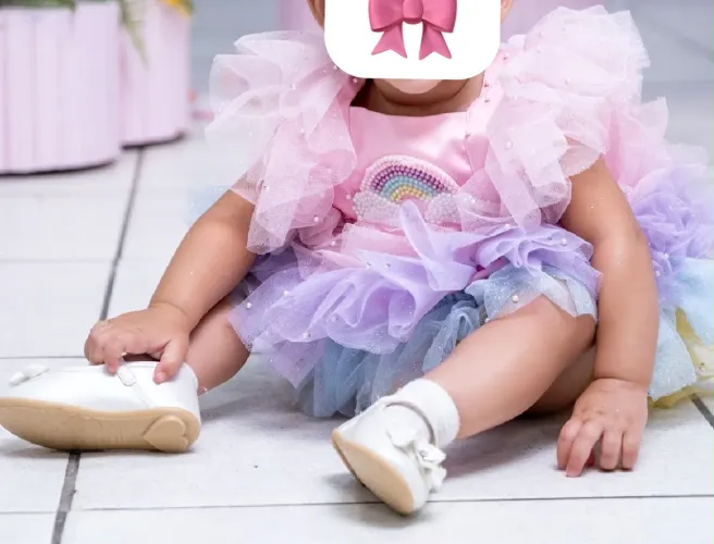 Vestido infantil de festa