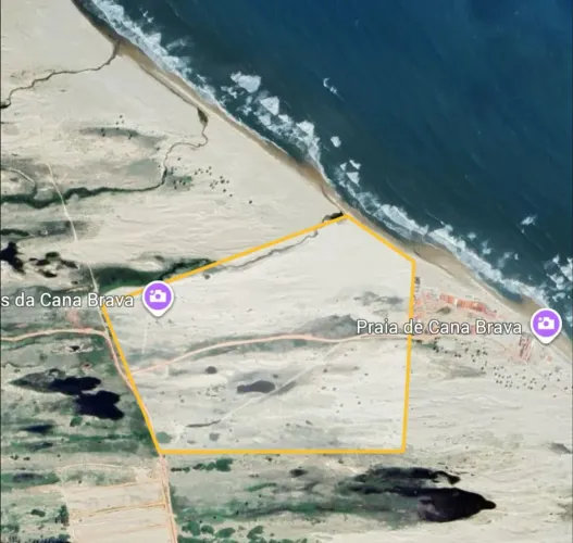 Terreno, Praia de Cana Brava, Trairi, 376.000m2, 220m de Praia, Fácil Acesso. Doc. Perfeit