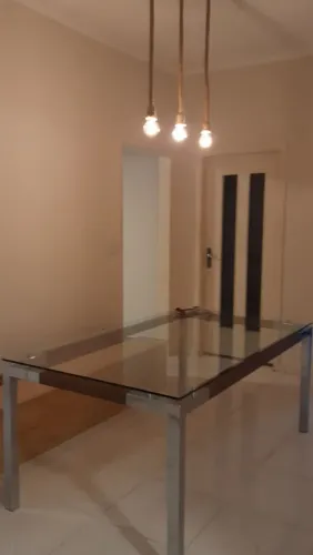 Mesa 8 lugares tampo vidro + 4 cadeiras