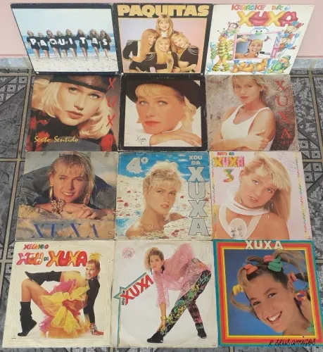 Lps - Xuxa & Paquitas - coleção com 12 discos de vinil
