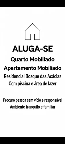 Quarto mobiliado
