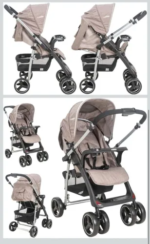 Carrinho de Bebê + Bebê Conforto - Kiddo Zip Cor Cappuccino - Perfeito estado