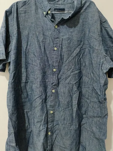 Camisa denim manga corta GAP<br>