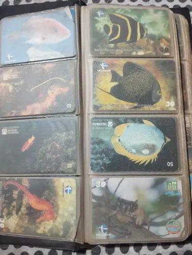 Cartões telefone antigo