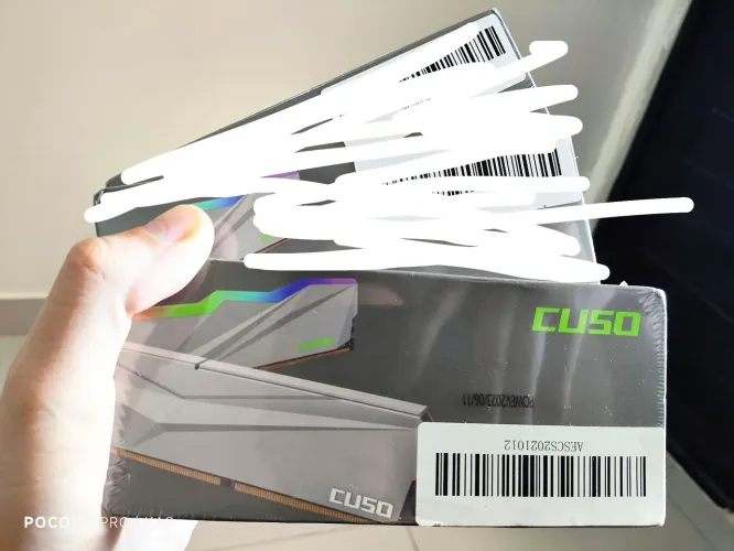 Memória RAM 16gb (2x8gb) 3200mhz Cuso Gold RGB