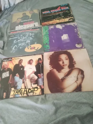 Lote de discos importados Lps e Singles R&b, Rap e Funk.