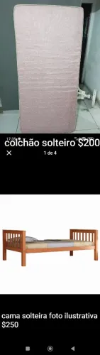 Cama e colchão 