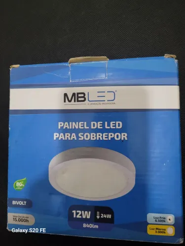 Painel de LED para sobrepor MBled BIVOLT 