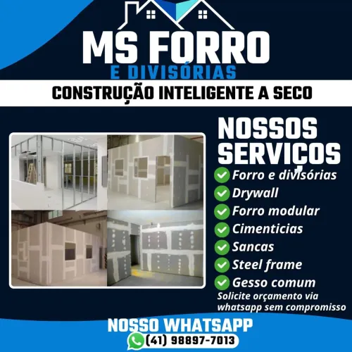 Parede e forro drywall *