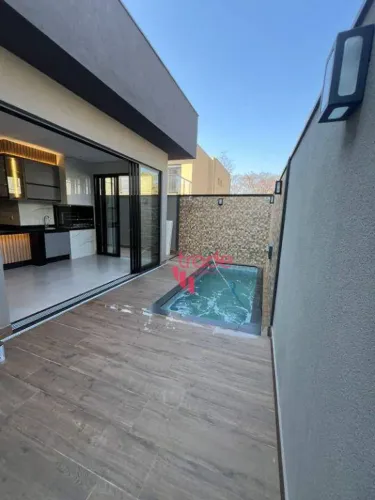 Casa em Condomínio Fechado à Venda de 03 Suítes no Bairro Quinta da Primavera em Ribeirão 