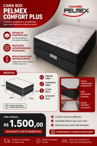 Cama Box Casal NOVA