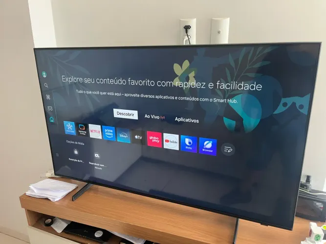 Tv led 55 polegadas Samsung 4k Detalhe imperceptível