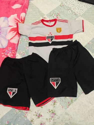 Kit uniforme São Paulo infantil 