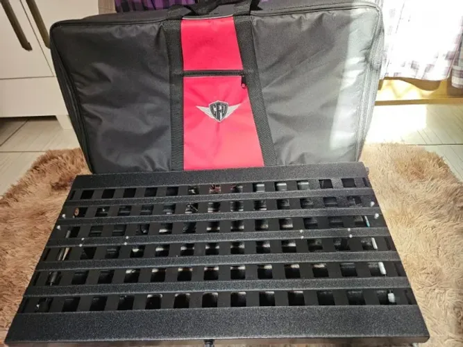 Pedalboard Creationfd Novaboard 75x40 Com Softbag + Elétrica
