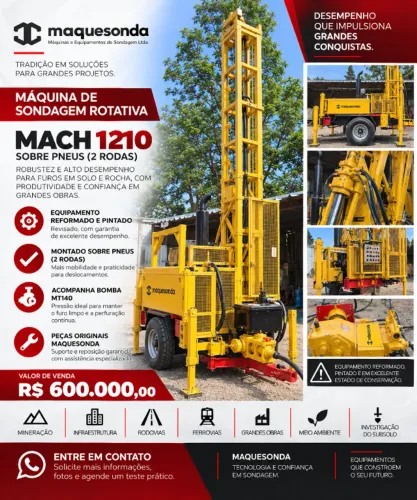 Sonda 1210 - Maquesonda - Mineração - Sonda Rotativa