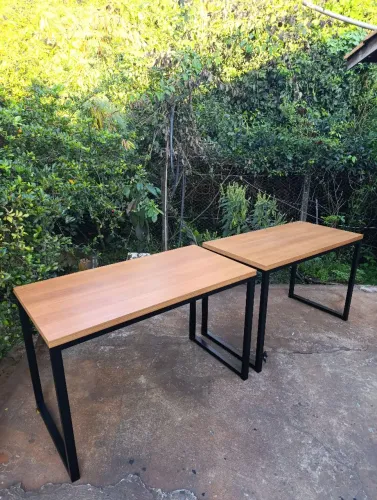 Mesa estilo industrial Escritório Home office sala gamer escrivaninha