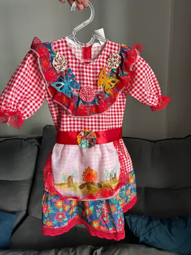 Vestido festa junina infantil