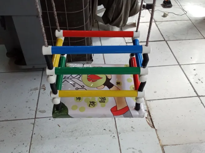 Balanço Infantil em Madeira Tecido para Pendurar