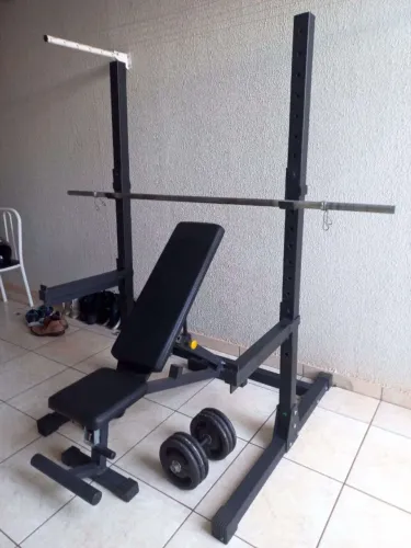 Kit de musculação.
