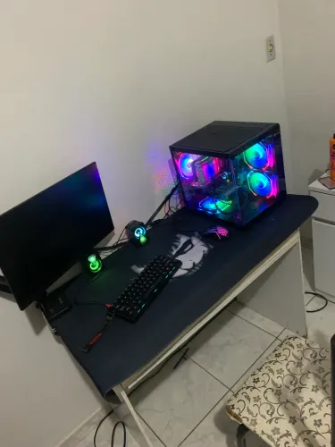 *Kit Gamer Completo Xeon 14 Núcleos 32GB RX 5500 XT 8GB + Monitor 120Hz + Periféricos*