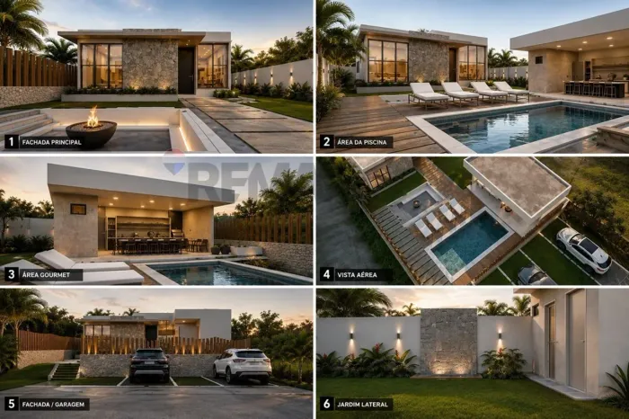 Casa de Alto Padrão com 3 suítes e piscina no Águas de Sauípe