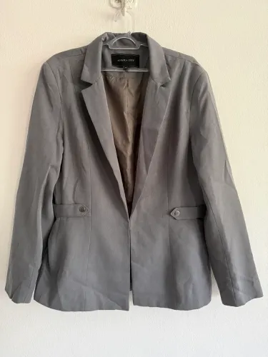 Blazer feminino cinza