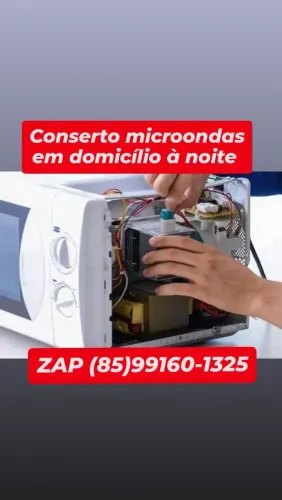 Conserto microondas em domicílio à noite