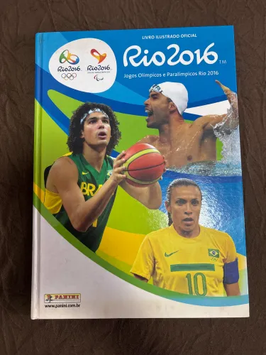 ÁLBUM RIO 2016 COMPLETO CAPA DURA PANINI FIGURINHAS