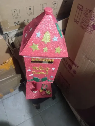 Caixa de Correios do Papai Noel artesanal*nova*!