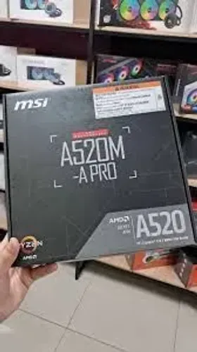 Placa-Mãe MSI A520M-A PRO, AMD AM4, mATX, DDR4