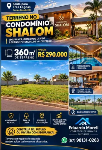 terreno condominio shalom