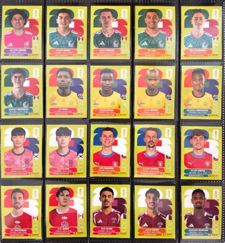 Lote de 113 Figurinhas Copa do Mundo 2026 United Edition - Kit Atualização