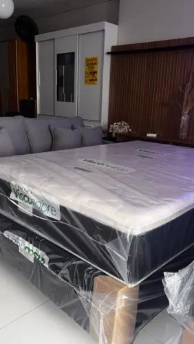 COLCHÃO ISOVISCO CASAL E QUEEN COM PILLOW TOP- ENTREGA GRÁTIS