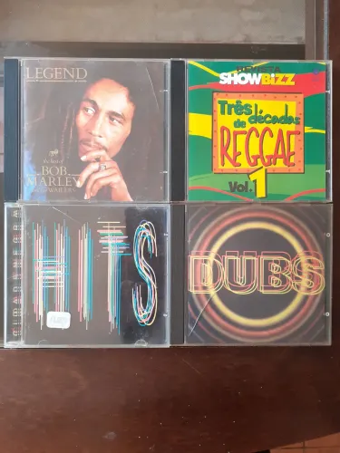 Cds Reggae - 4 cds de Reggae, Bob Marley, Cidade Negra, 3 décadas reggae revist. Showbizz